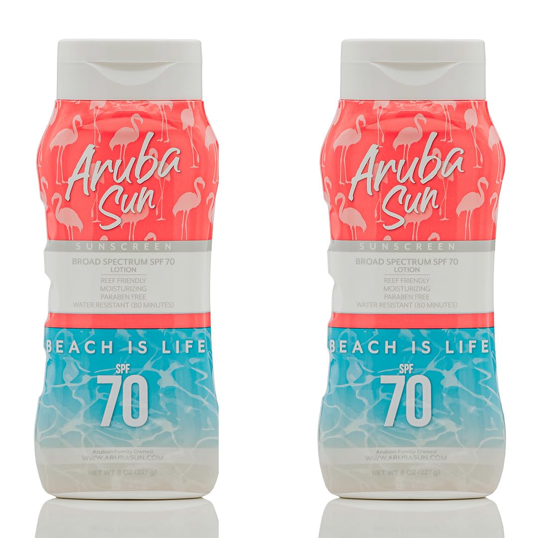 ARUBA SUN SPF 70 Sunscreen Lotion Aruba Reef Act Compliant no 67 Octinoxate