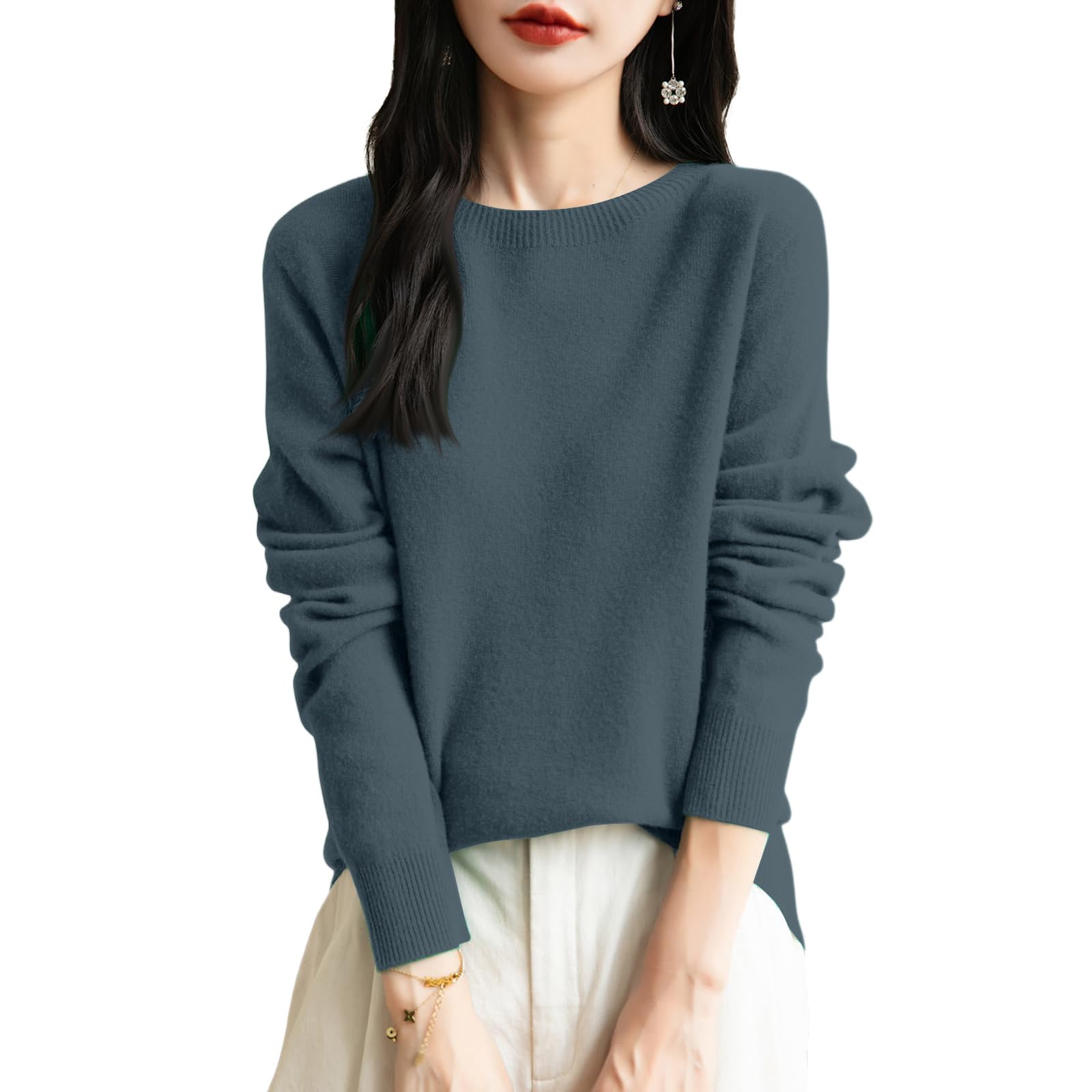 Sweaters for Women Womens Sweater Oversized Long Sleeve Knit Pullover Top