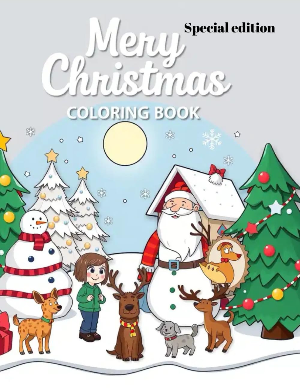 My Magic Christmas Coloring Book for Kids Ages 7-10 | Fun & Festive Holiday Coloring Pages Featuring Santa, Reindeer, Snowmen, Elves & More!: Magic Christmas Coloring Book