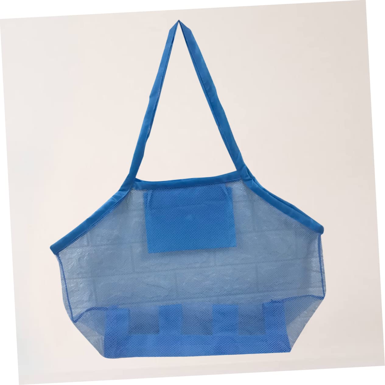 SOIMISS 3piezas Bolsa De Playa De Malla Para Niño Niña Tote Portátil Para Juguetes Para Actividades Al Aire Azul Oscuro y Aleatorio