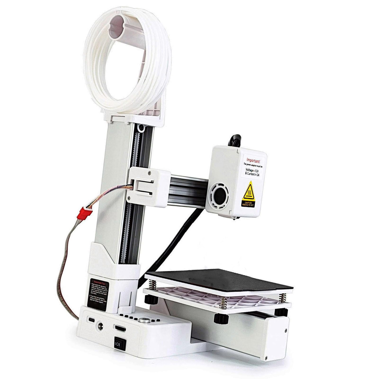 Impresora 3D de Alta Precisión, Máquina de Impresión 3D de Calefacción Rápida Compacta para Educación, Principiantes, Tamaño Pequeño con Soporte de Material ABS TPU PLA (Enchufe