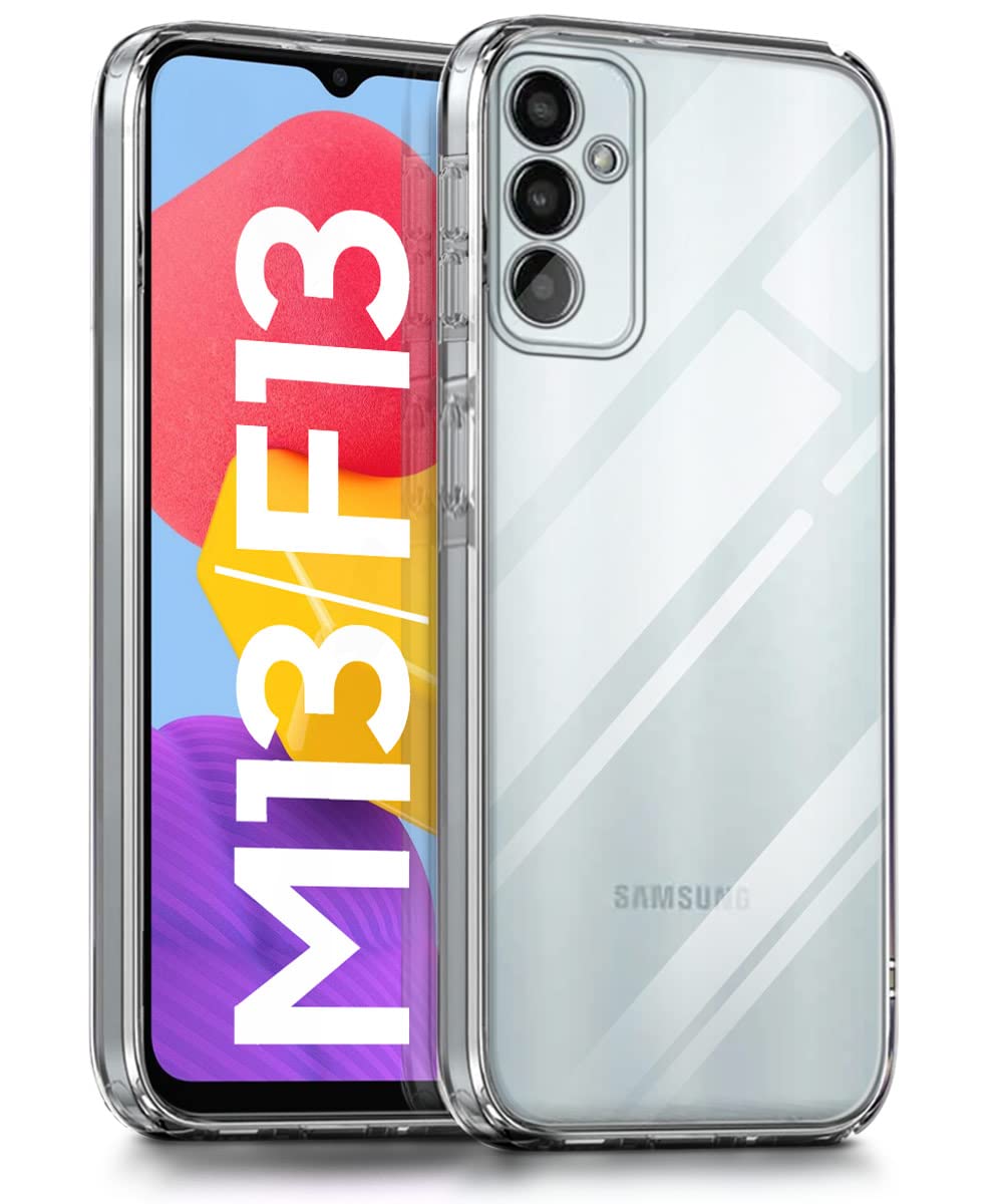 WOW IMAGINE Ultra-Hybrid Crystal Clear Back Case Cover for Samsung Galaxy M13 | F13 4G | Hard Back | Slim Fit Shockproof Design | Camera Protection Bump | Back Cover Case (PC,TPU | Transparent) (B0C2VBP43Y) Amazon Price History, Amazon Price Tracker