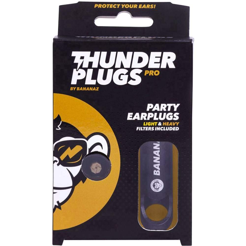 Bananaz TP-PRO Thunderplugs 1932792 - Tappi per le orecchie con 2 paia di filtri