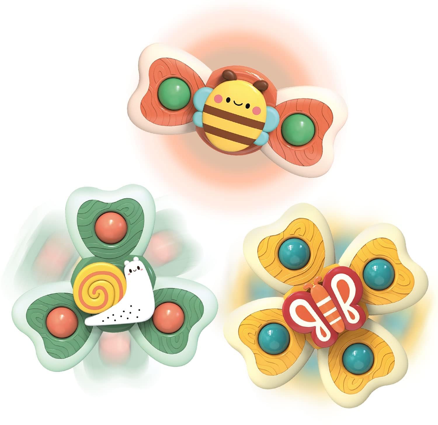 Boss deals Baby Bath Toys Spinner Toy for Baby Spinners for Baby Toddlers Boys Girls Waterproof Suction Cup Spinning Top Rotating Montessori Learning Toy Sticks to Smooth Surface (Butterfly Any 2 PC) (B0D4VDLVN8) Amazon Price History, Amazon Price Tracker