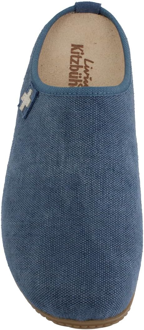 Living Kitzbühel Women's & Men's Slippers - Jute Cotton Summit Cross, Removable Leather Footbed, Non-Slip Natural Rubber Sole