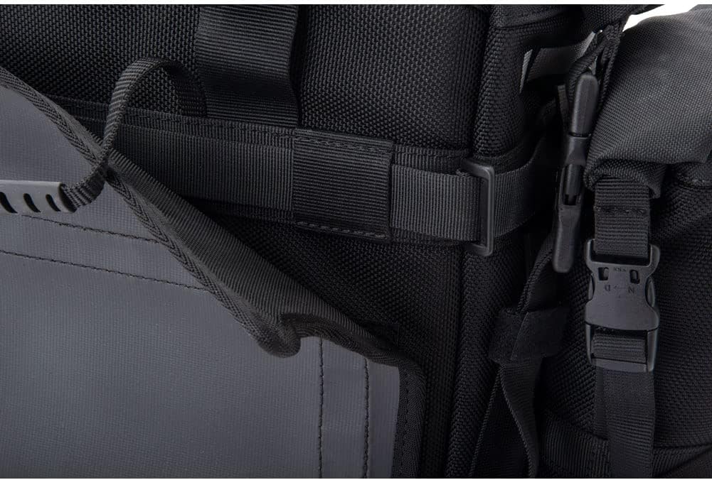 TUSK Pannier Racks with Pilot Soft Pannier Bags Black/Grey Compatible with Kawasaki KLR650 2008-2018 GEN 2