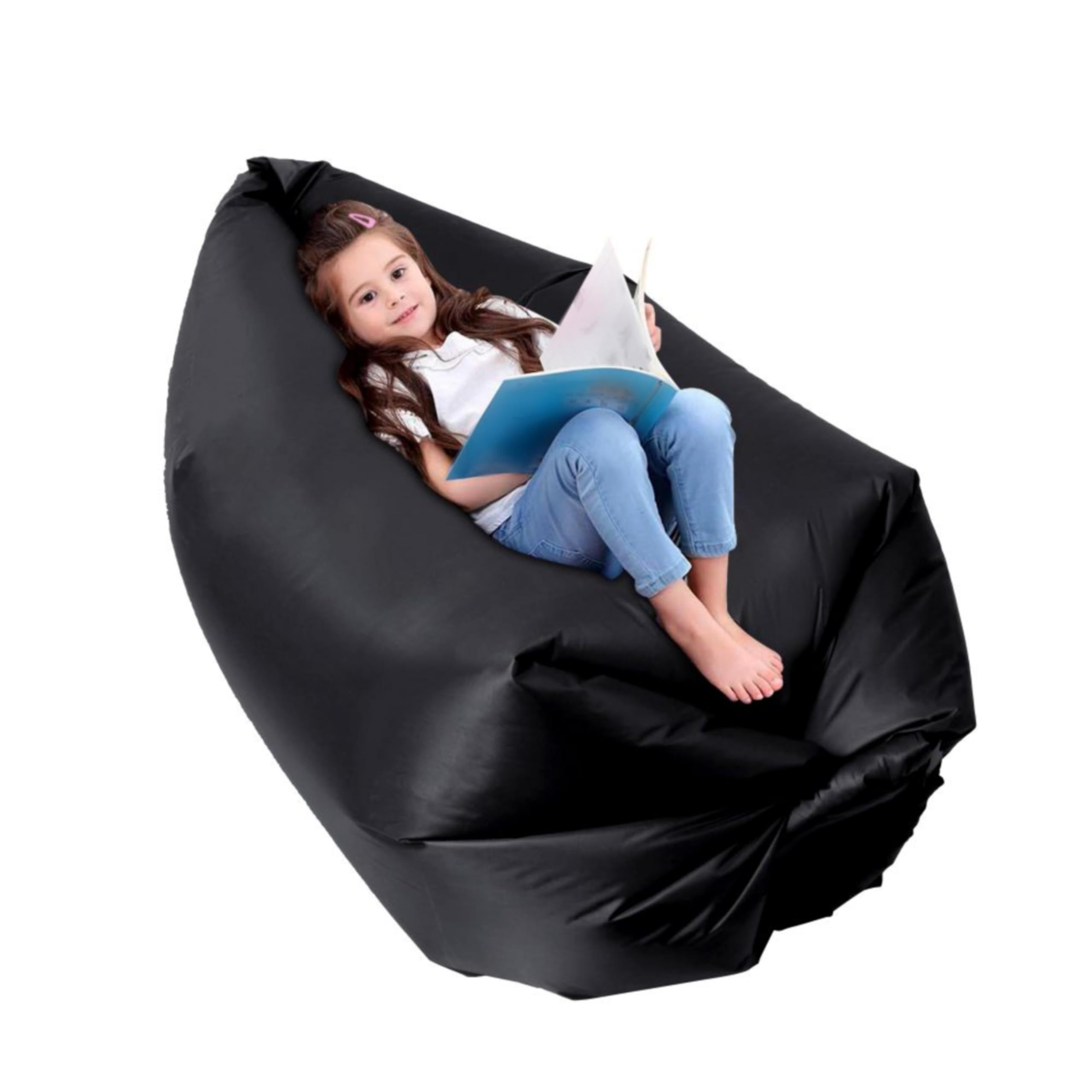 King Mills Inflatable Couch, Anti Leakage Inflatable Couch for Camping, Ideal as Portable Air Couch, Inflatable Chair for Kids, Inflatable Beach Chair