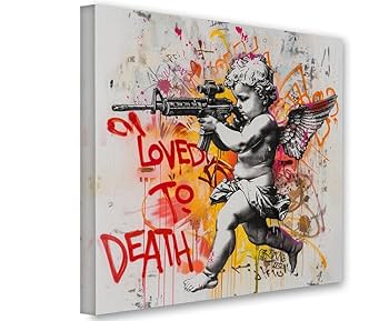 Amazon.com: Loved to Death Street Art Urban Graffiti 16x16