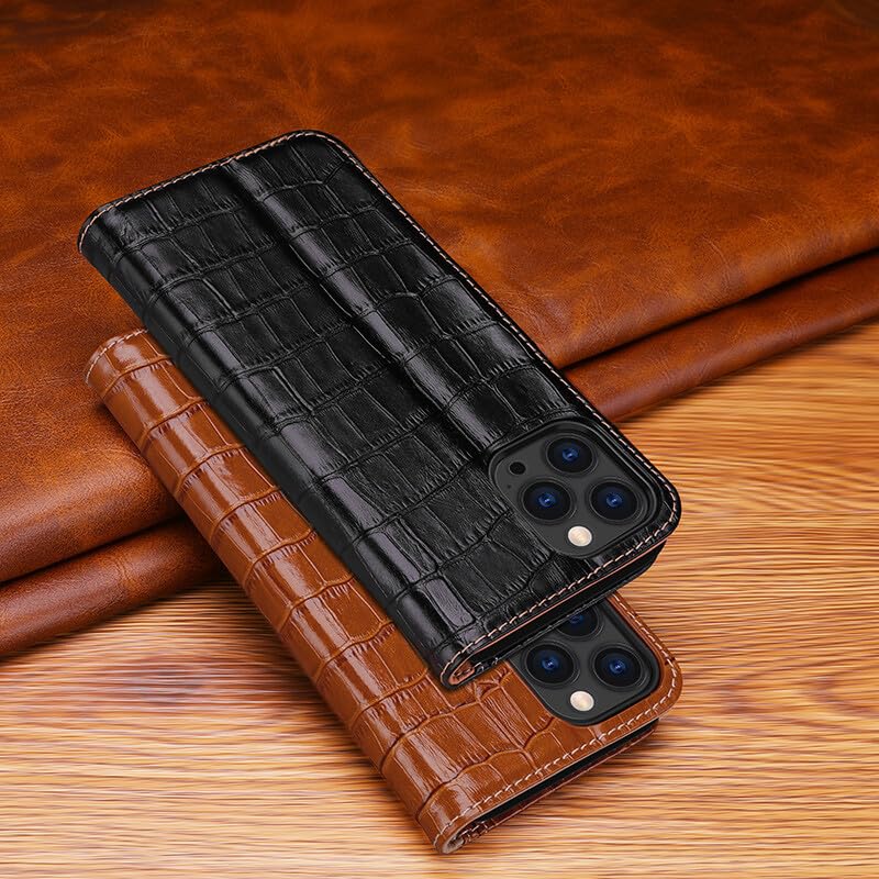Étui pour iPhone 17 Air en cuir marron l'authenticité d'une housse - 4
