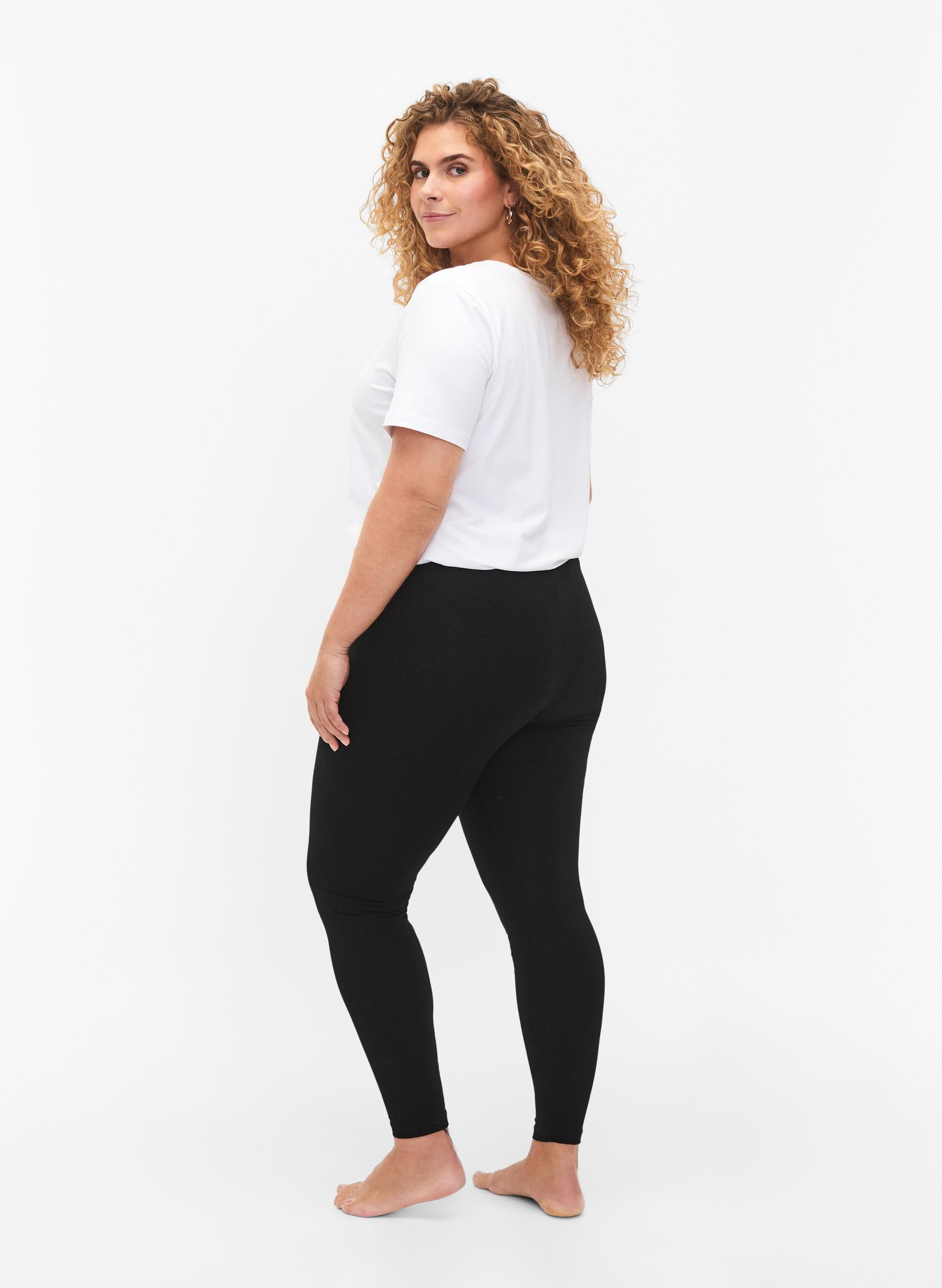 Zizzi Flash by Femmes Grandes Tailles Leggings Coton Lot de 2 Taille