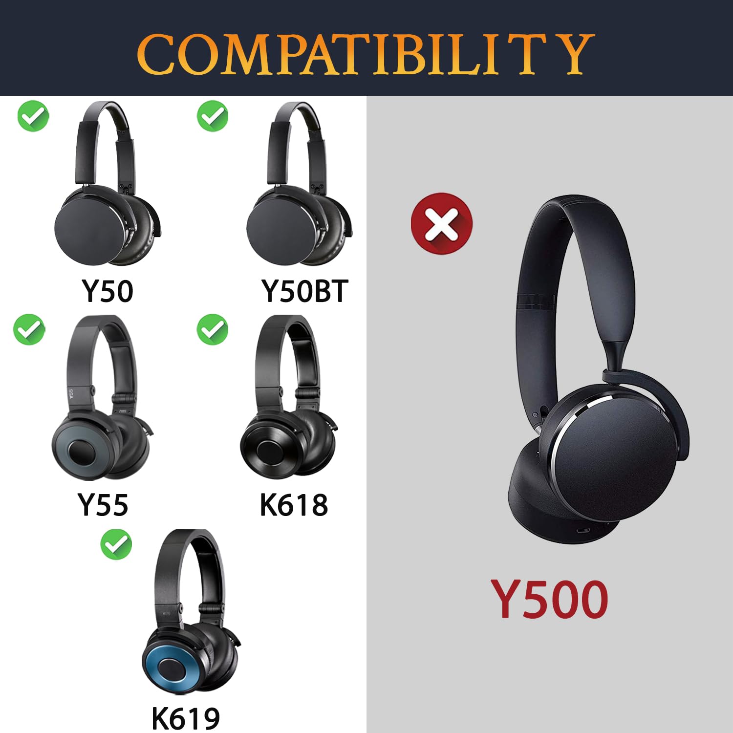 Cuscinetti Di Ricambio Per Cuffie AKG K361 E K371 - In Pelle Proteica E Spugna - Comodi E Isolanti (Nero) - Foto 8