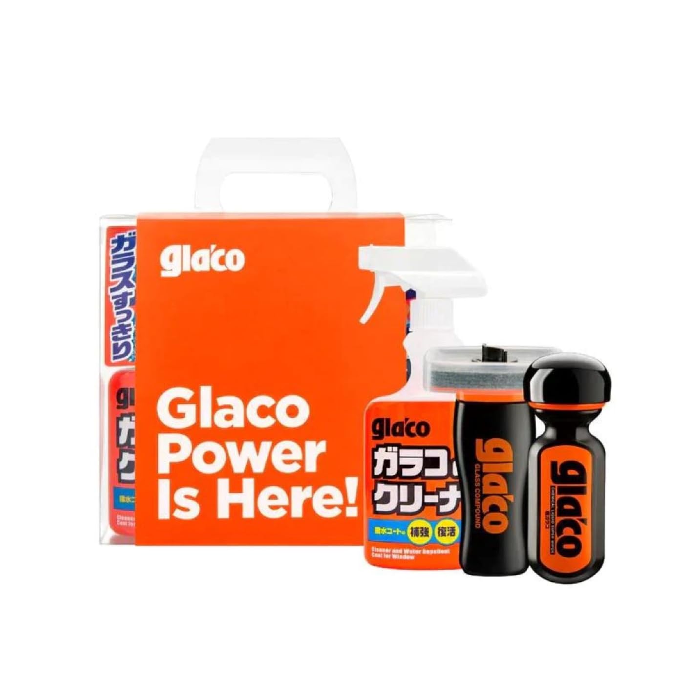 SOFT993 Piece Windscreen Sealant Kit - Ultra Glaco Windscreen Seal & Glaco Glass Compound & Glaco De Cleaner