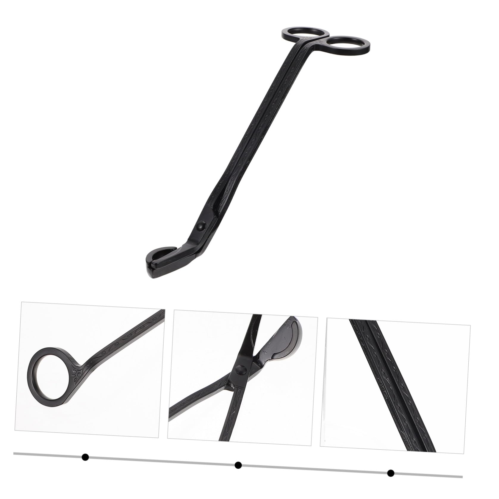 minkissy 5 Pezzi Set da 5 Tronca Stoppini in Acciaio Inossidabile Testa Semisferica, Forbici per Stoppini Facili da Usare, Design Raffinato e Compatto per Manutenzione Candele in Casa e