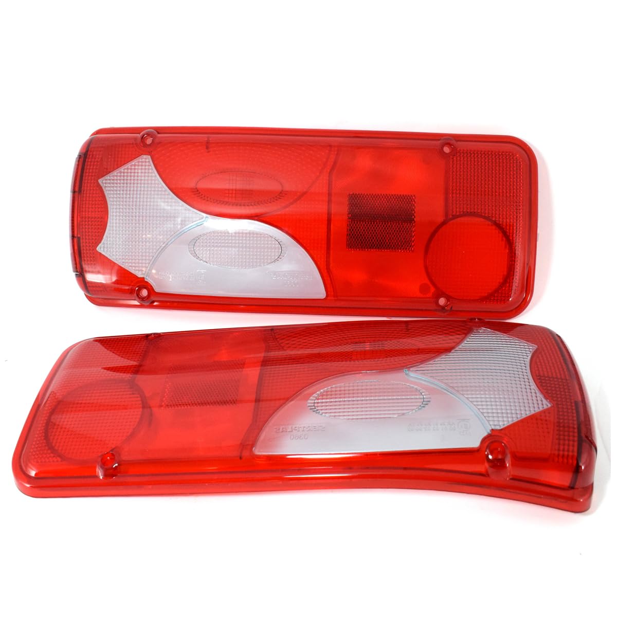 2x Cabochon de Feux Arrière Blanc Compatible avec MAN TGA TGL TGX TGS Mercedes Sprinter 2006-2018 Plateau VW Crafter 2005-2016 Plateau