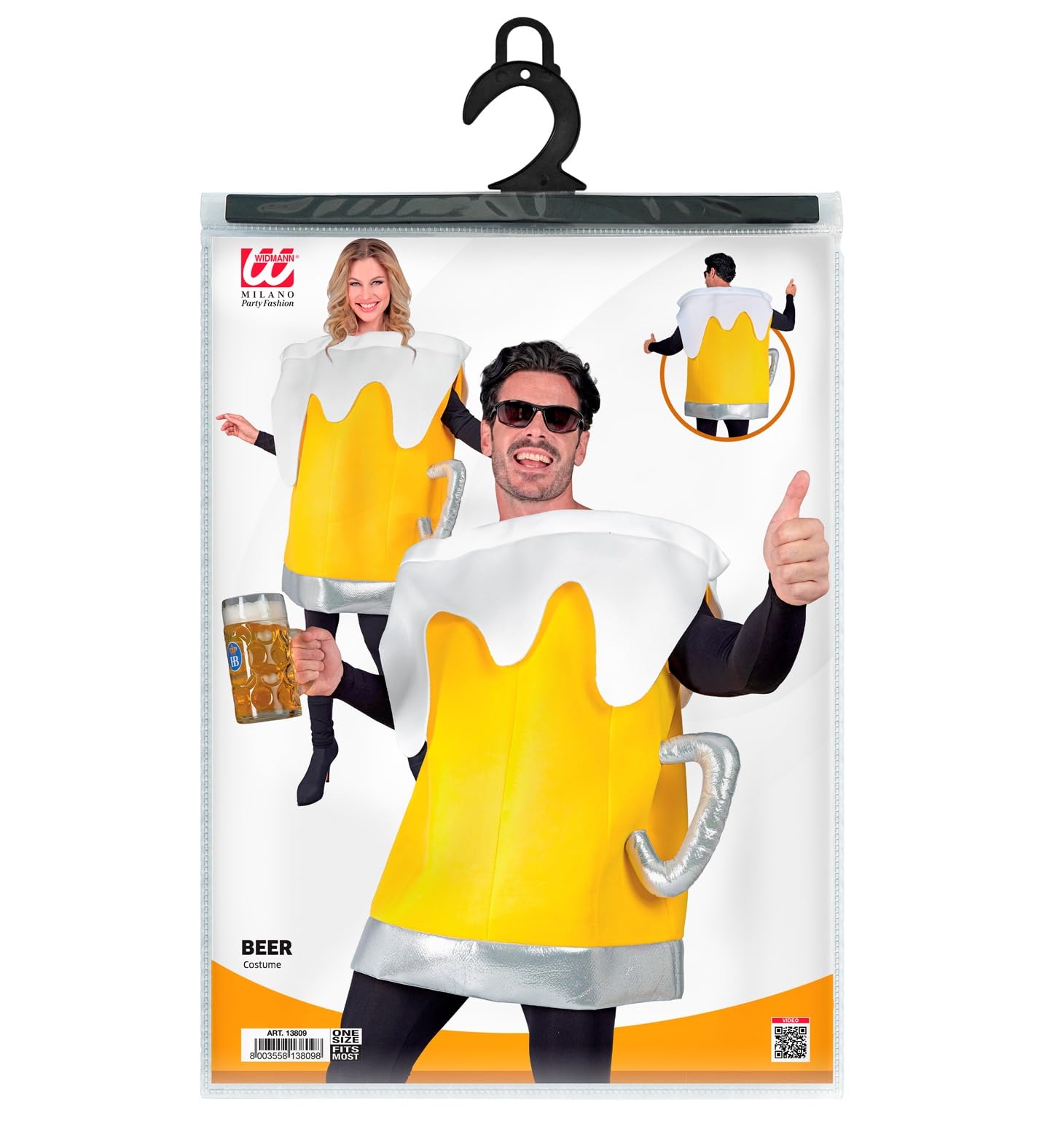 W WIDMANN MILANO Party Fashion - Costume de chope de bière