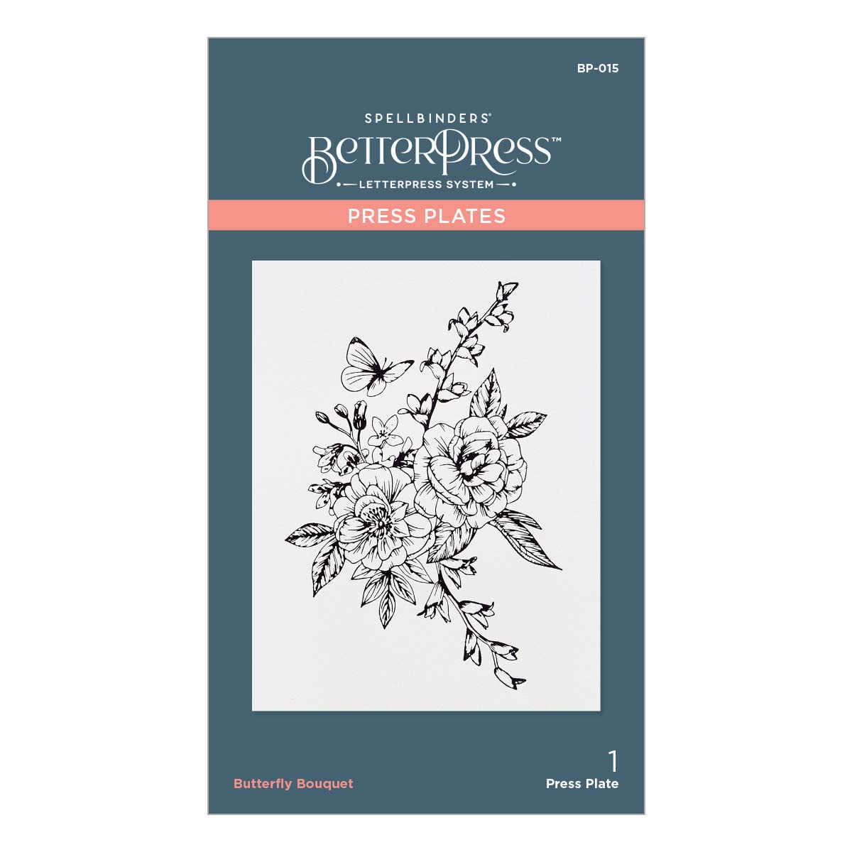 Butterfly Bouquet Betterpress Plate