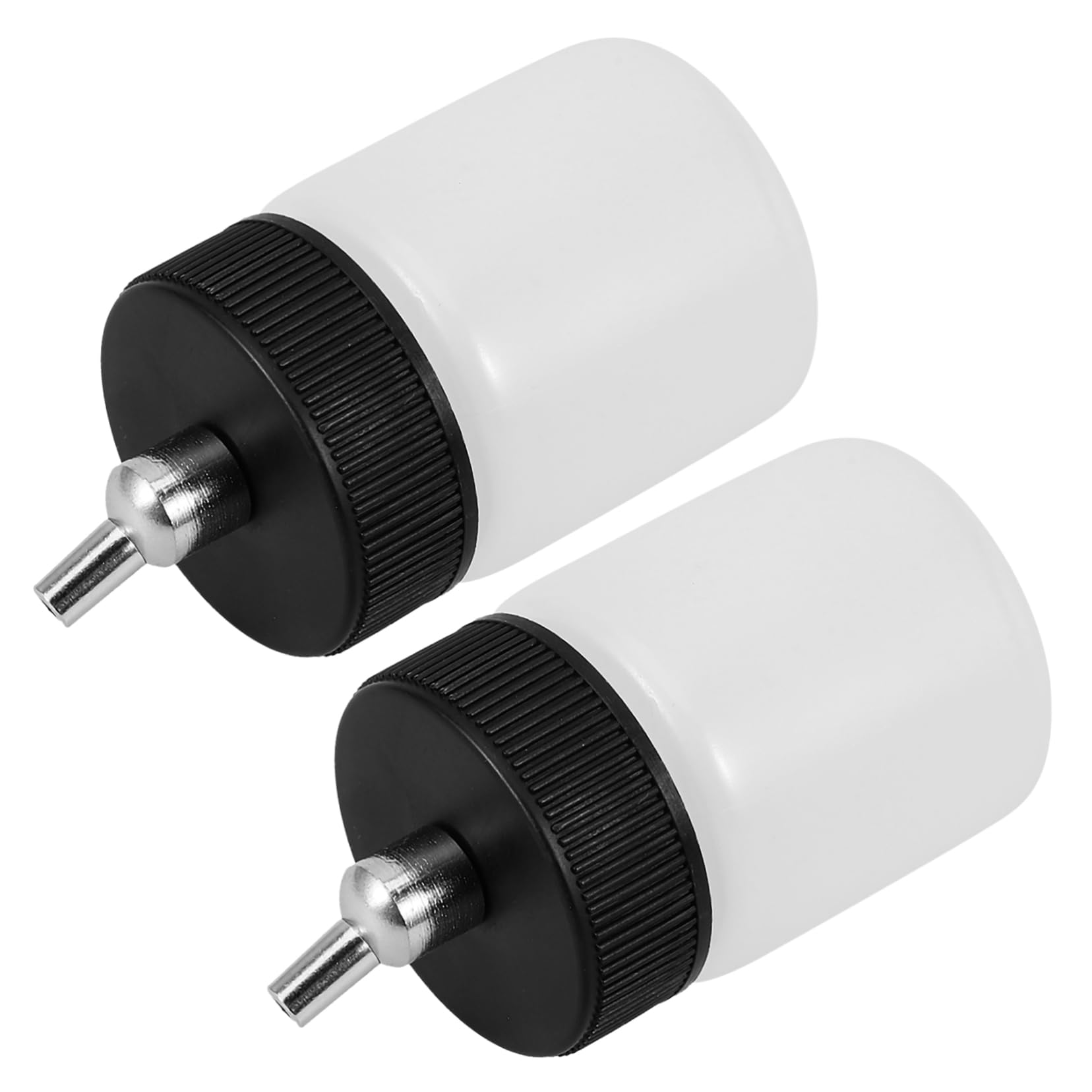 Gadpiparty 2Pcs Refillable Airbrush Cup Detachable Plastic Pigment Container for Efficient Spray Paint Projects Compatible with Various Airbrush