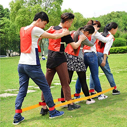 Sonyabecca Cooperative Band Walker 5-Legged Race Band Set Game Teamwork Training for Children Adult