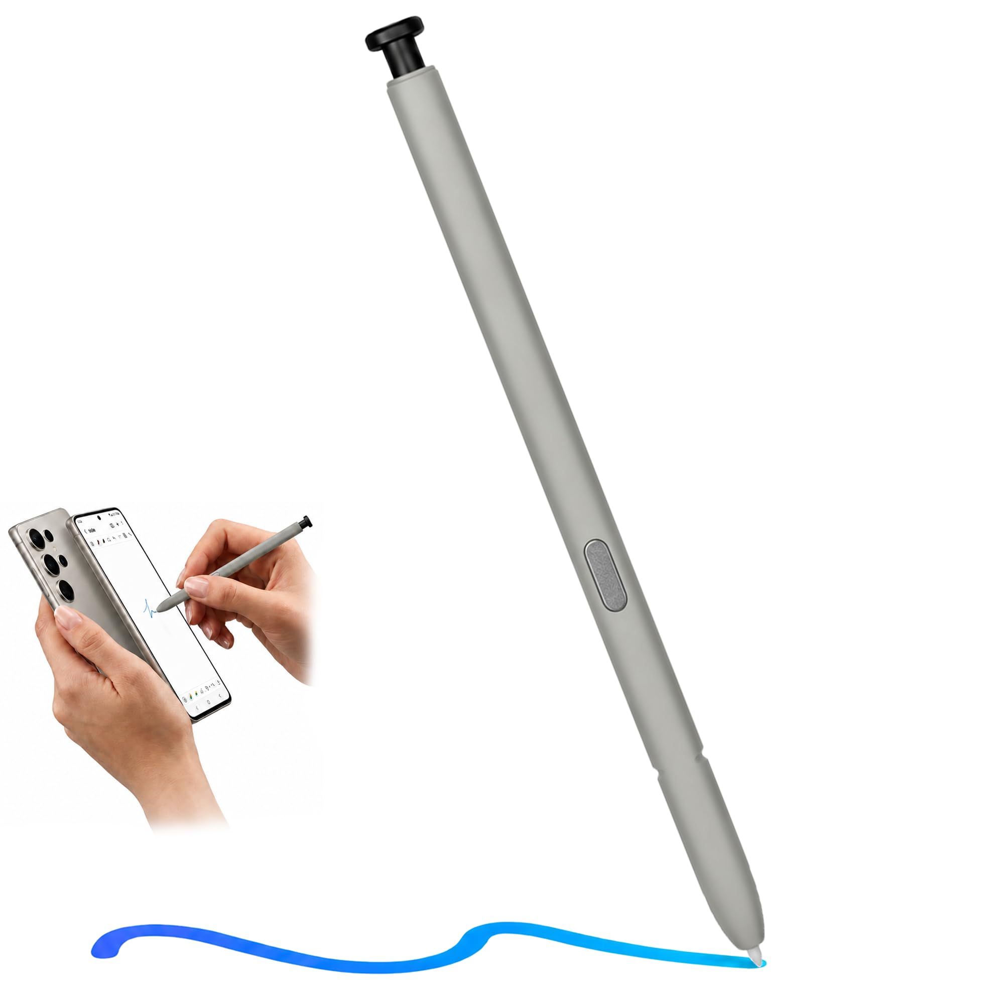 Stylet de Remplacement pour Galaxy S25 Ultra, Stylet Tactile Précis pour Smartphone S Pen S25 Ultra, Idéal pour Dessin et Prise de Notes, sans Bluetooth, Noir