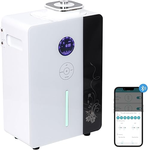 Sistema de aroma difusor HVAC, difusor inteligente sin agua para monitoreo de nivel de aceite, difusor de aceite esencial de 27.1 fl oz de capacidad