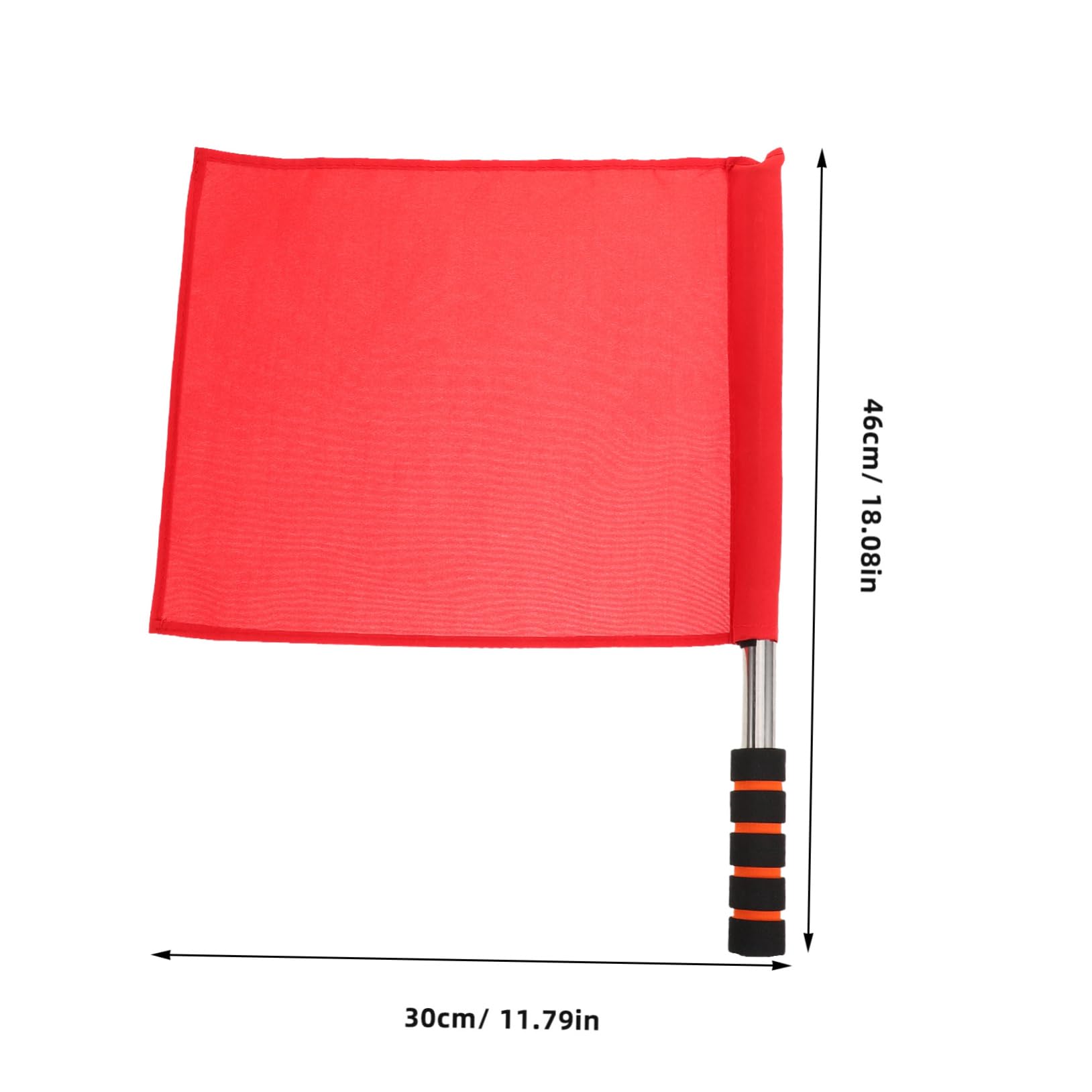 COOLHIYA Traffic Control Flags 2pcs Red/white Flags for Safety Refereeing