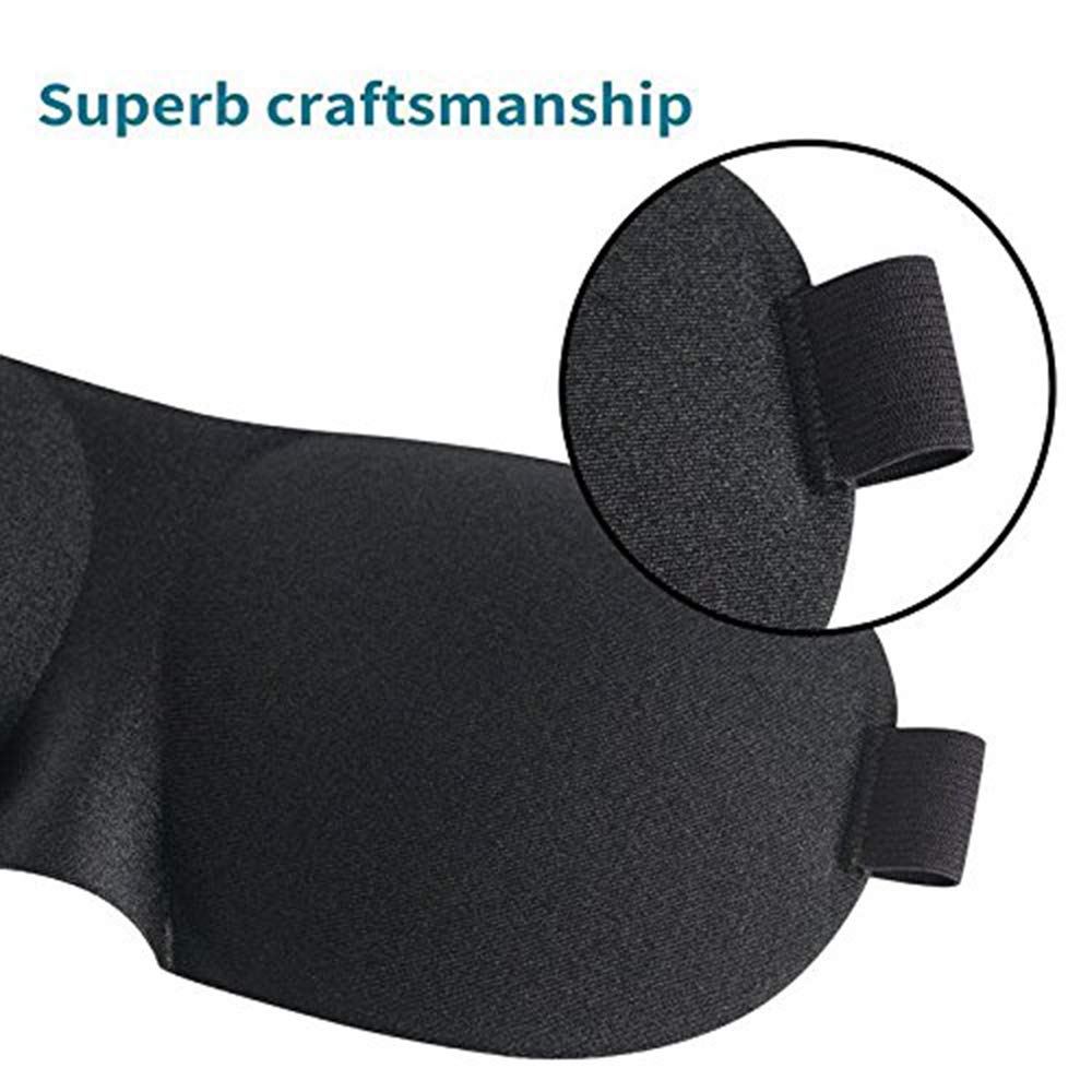 Maschera Per Dormire 3D Ultra Con Coppe Morbide - Luna E Stelle, Morbida, Regolabile, Da Viaggio