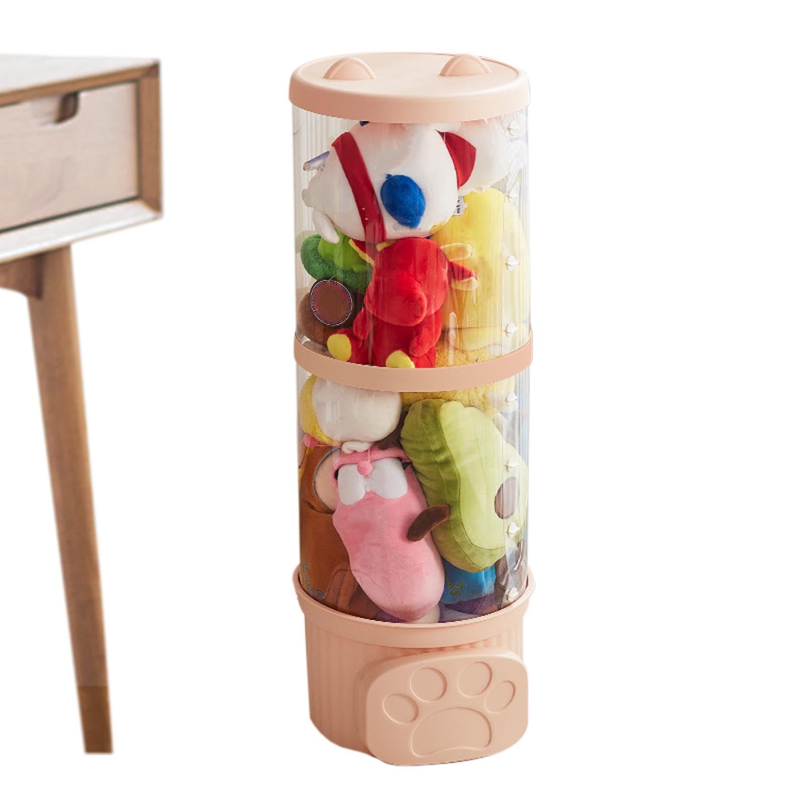 Organisateur de peluches vertical pour une chambre d'enfant épurée et zen