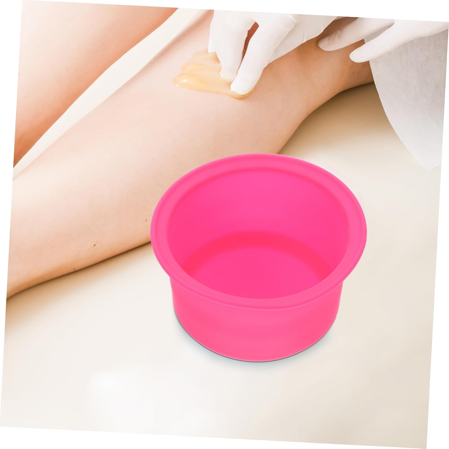 2pcs Silicone Wax Melting Bowl Set Non-stick Heat-resistant Wax Warmer Liner for Hair Removal Waxing Supplies Practical Melting Container for Home Use