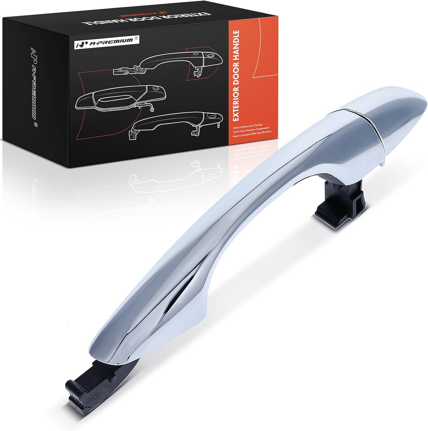 A-Premium Front Right Passenger Side Exterior Door Handle Compatible with Kia Sorento 2016 2017 2018 2019 2020, Chrome, Replace# 82662-C5030