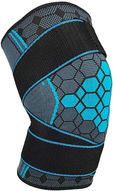1 Pair Sports Kneepad Men Pressurization Knee Pads Support Fitness Gear Elastic Basketball Volleyball Brace Protector