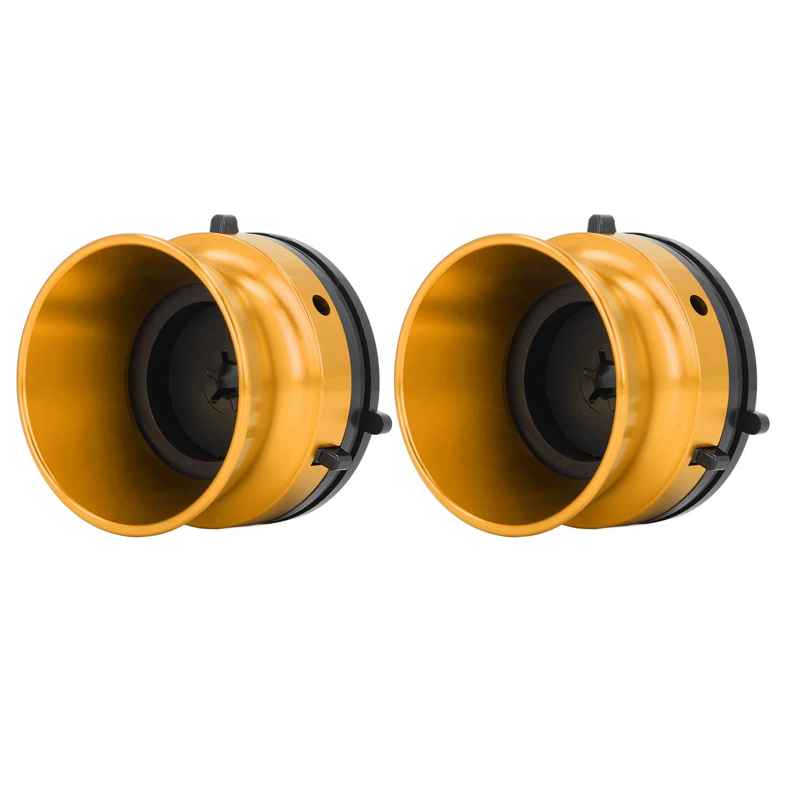 SENECESLI Adattatori Universali per Hub NAB in Alluminio Lucidato da 10 Pollici per Studer, Akai, Set di 2, Facili da Installare, Adatti a Vari Lettori Reel to Reel (GOLD)
