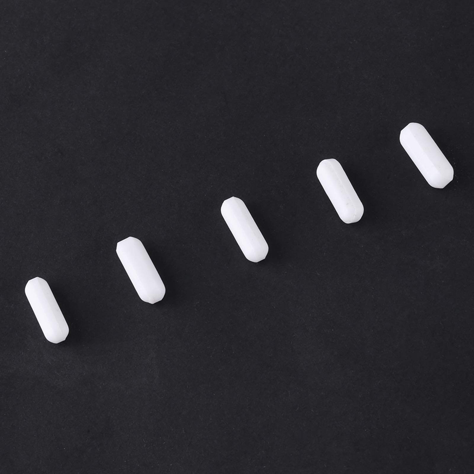 5pcs White PTFE Type C Stir Bars for Magnetic Mixer, Lab Spinner and Laboratory Stirrer (1)