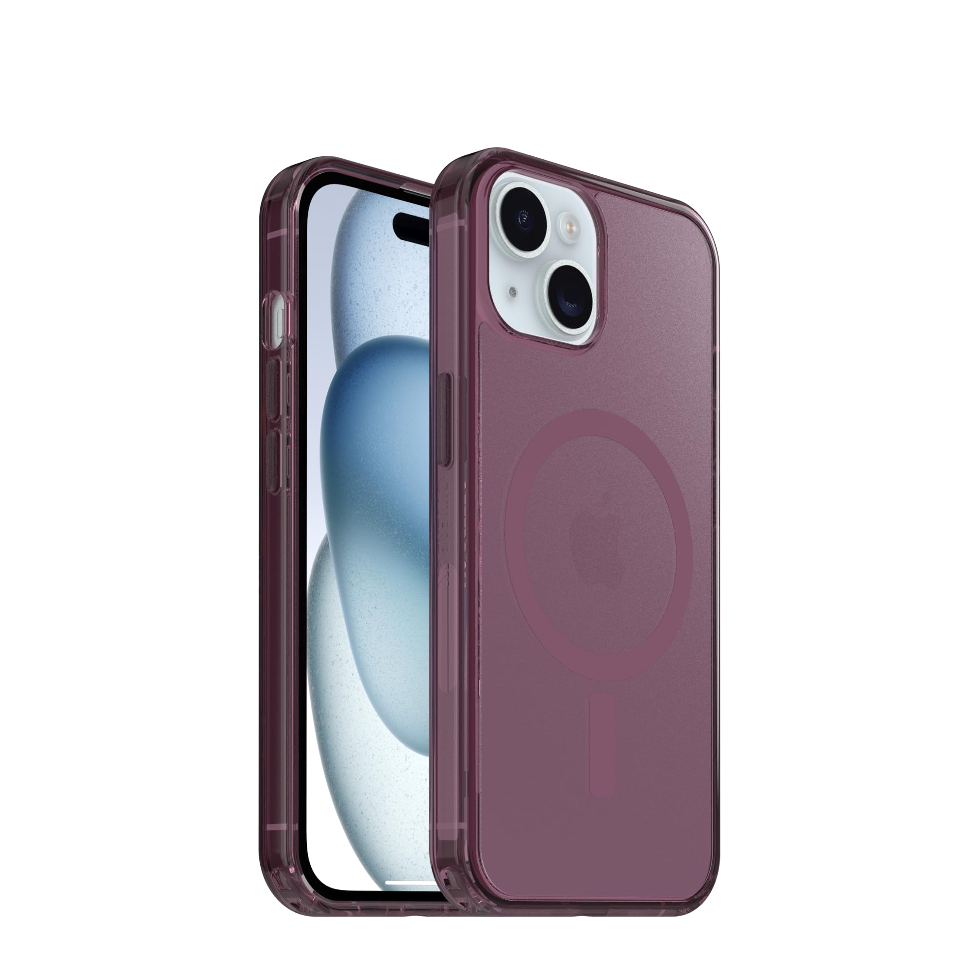 OtterBox Transparente Schutzhülle für iPhone 13, 14, 15 und 16e Symmetry Serie, Rhapsody Purple