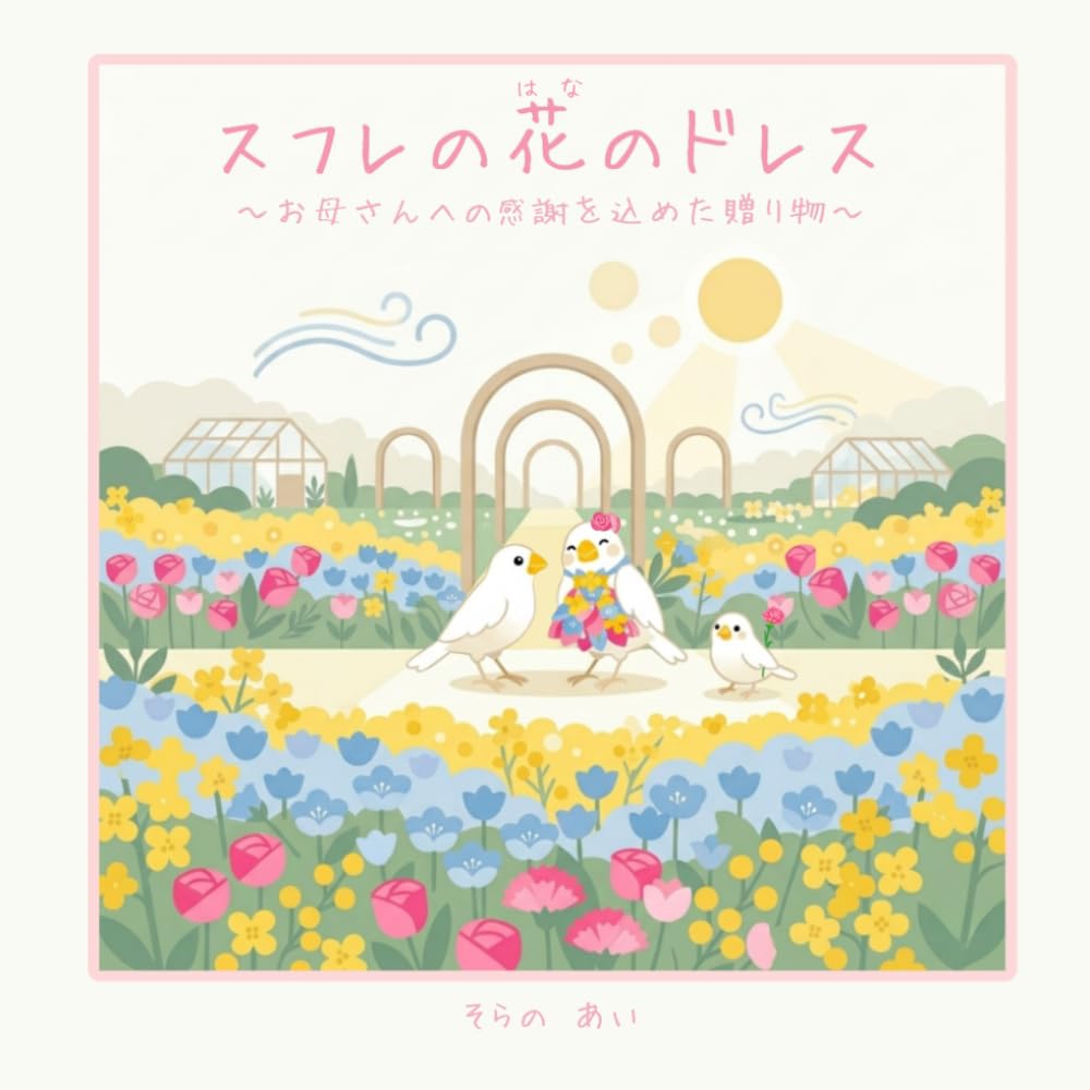 スフレの花のドレス