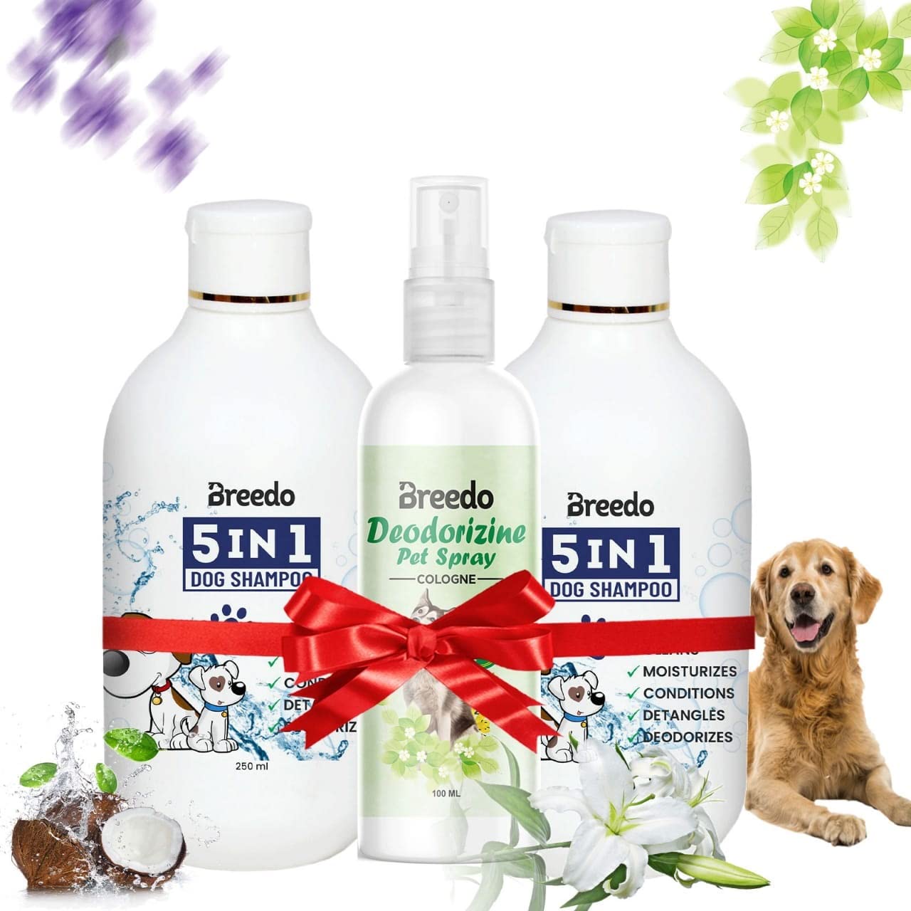 Breedo Dog Shampoo+Natural Body Perfume Spray | Ditch to Itch - (600ml)| Dog Shampoo for Labrador and Golden Retriever| Pet Shampoo for Dogs| Shampoo for Dogs(Combo of 3) (B0BZSMVP18) Amazon Price History, Amazon Price Tracker