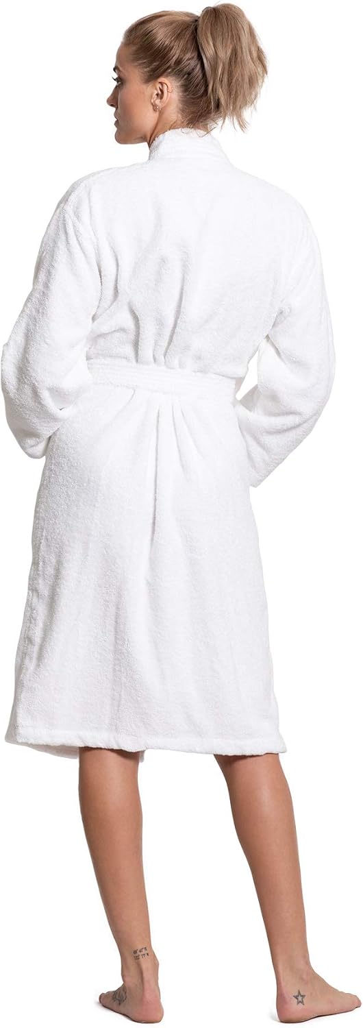 Turkuoise Soft & Absorbent Towel Robe, 100% Cotton Turkish Terry Cloth Kimono Bathrobes for Women - Image 5