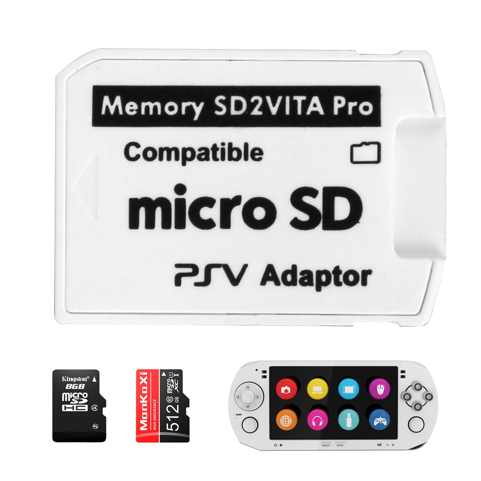 SD2Vita 6.0 Memory Card Adapter for PSV1000/2000 Memory Card Full Coverage Ultimate Version SD2Vita 6.0 SD Convertor for PSTV FW 3.65 HENkaku Enso System Firmware