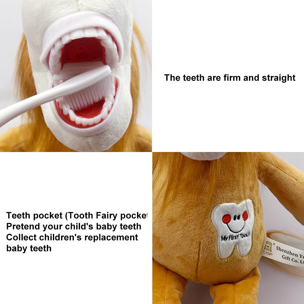 Muñeca de Peluche de Hada de Dientes, Peluche Dental de presentación de Salud bucal, marioneta de León, Hada Dental