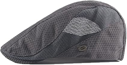 YAMEE Casquette plate pour homme - En maille respirante - Pour l'été - Pour femme - Taille : 55 à 59 cm