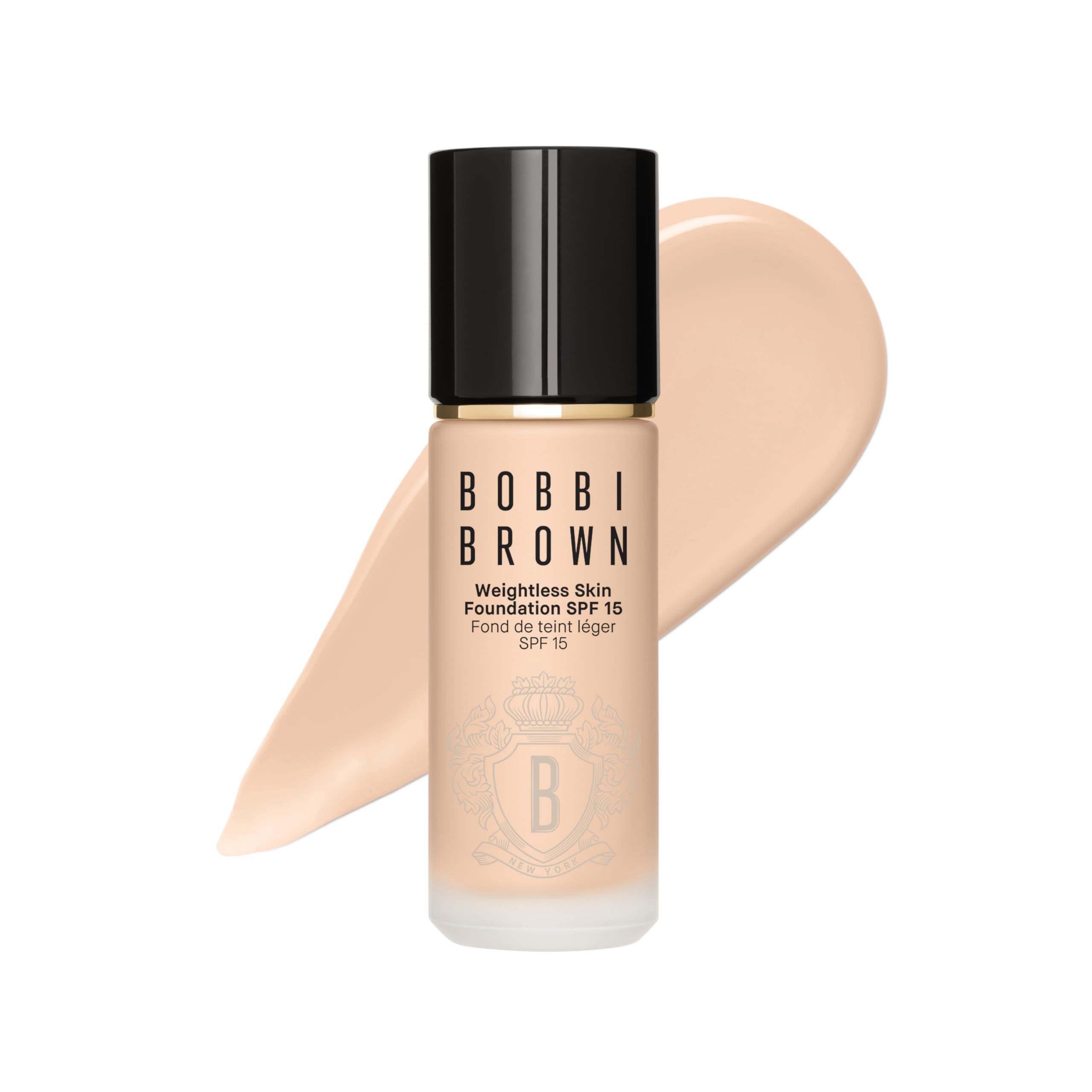Bobbi Brown Weightless Skin Foundation SPF 15 | Oil-Controlling, 24-Hour Hydrating Foundation, Medium Coverage| Natural Matte Finish, 1 Fl Oz
