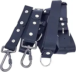 BaotyJie Alça de Arnês para Câmera Dupla, Alça para Câmera, Fotógrafos, Duas Câmeras DSLR/SLR, Alça de Ombro Dupla, Alça para Câmera Confortável, preto