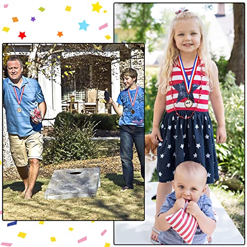 Zeyune 12 Pcs Cornhole Medals With Strap 2 Inch Funny Cornhole Award With A Center Plaque Plate Cornhole Bag Toss Award Medals For Kids Field Day Games Family Reunions Bbq Tailgating, 4 Styles #TOP3