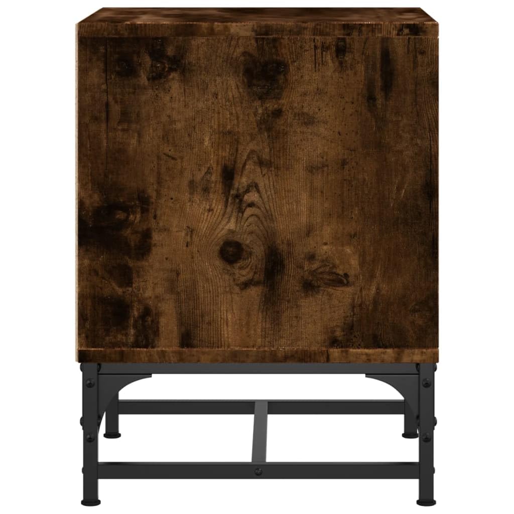 Elegante Nachttische mit Stauraum und Glastüren aus langlebigem Holzwerkstoff für Schlafzimmer und Wohnzimmer, stabile Oberplatte für Tischlampen und Bücher,