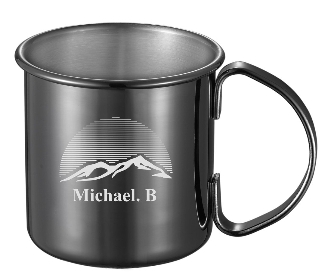 Personalized Visol Elise Gun Metal Finish Moscow Mule Mug- 16 Ounce