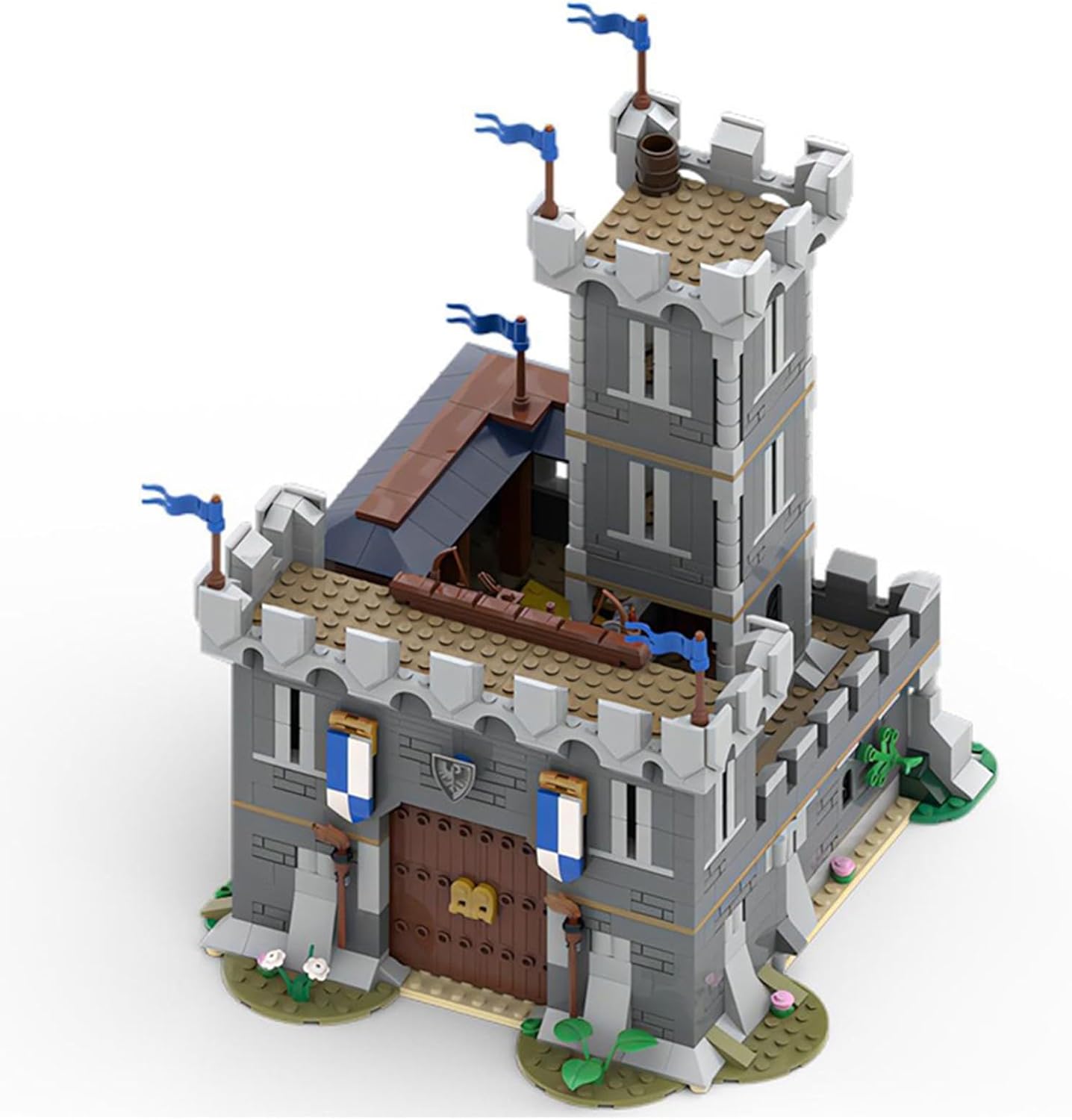 Amazon.co.jp モジュラーハウスビルディング 1208 個 MOC モジュラー中世の城 ナノマイクロビルディングブロック ミニ建設