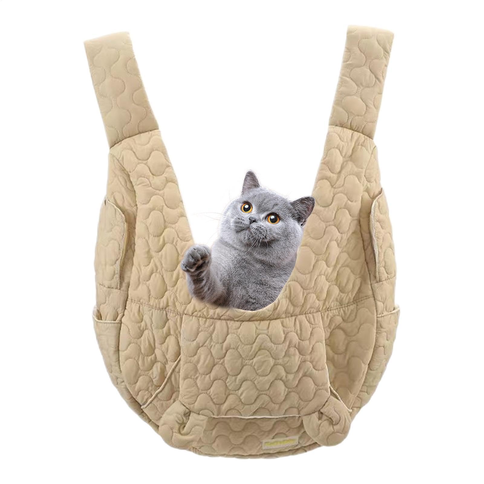 Zaino trasportino per animali domestici - Borsa da viaggio traspirante per cani e gatti | Leggera con più tasche di stoccaggio | e sicura per piccoli animali domestici di medie dimensioni che