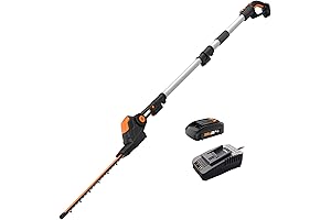 WORX WG252 20V Cordless Hedge Trimmer with Reach Up to 12 Feet