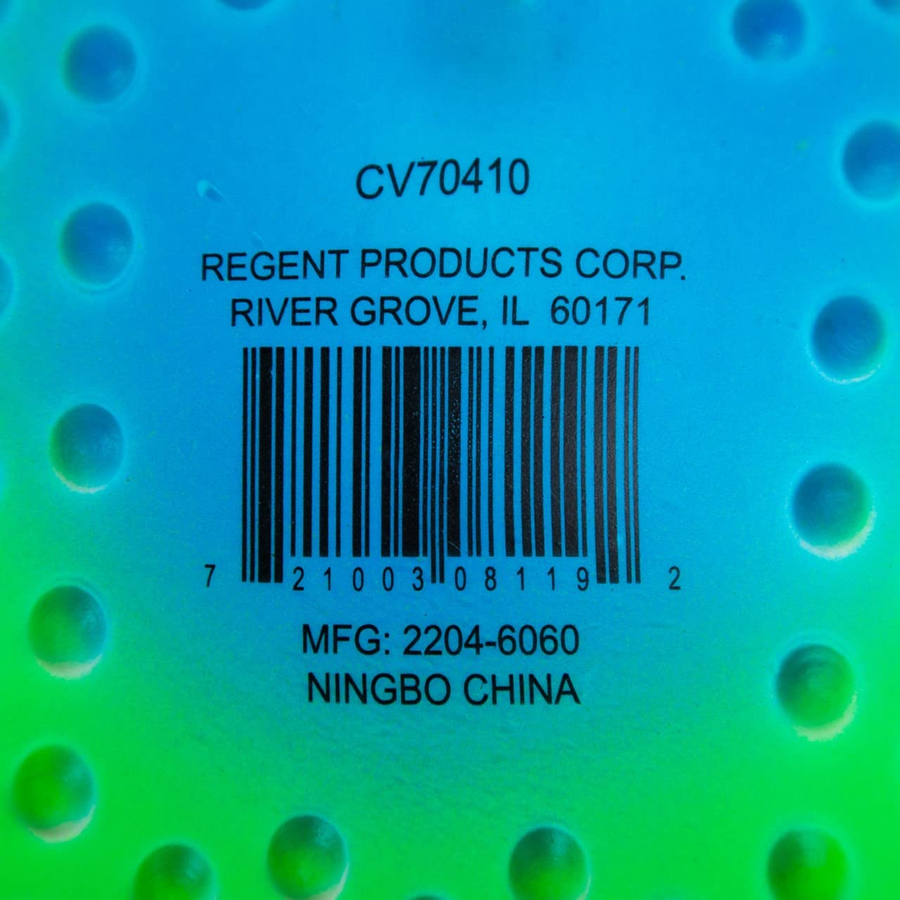 Regent Practice Football Neon Rainbow Colored 9" Spiked for gripping Control Made of Soft Rubber Inflatable Football Comes Pre Filled with Air Ready to use Great for The Pool or Playground
