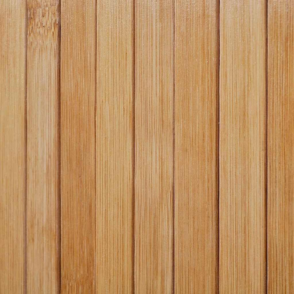HUAKEHOM Paravent Raumteiler PflegeleichtTrennwand für Wohnzimmer Schlafzimmer Büro Spanische Wand Sichtschutz Modern Bambus Natur 250x165 cm