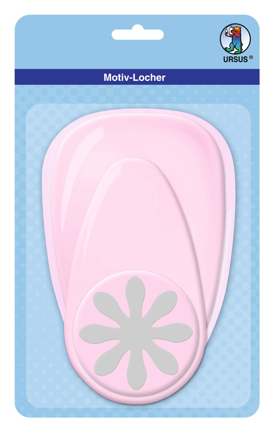 Ursus 19460011 Perforatrice à levier Motif marguerite Rose 76,2 mm